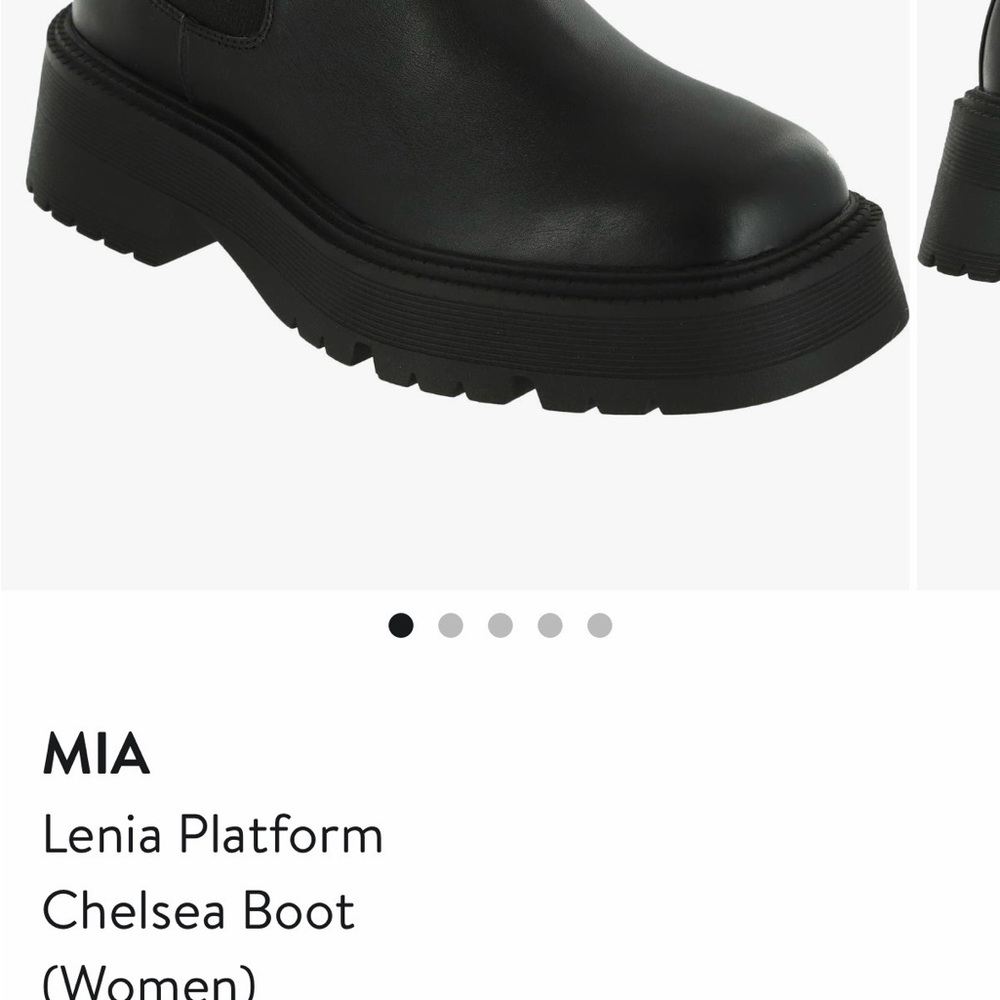MIA Black Platform Chelsea Boot
